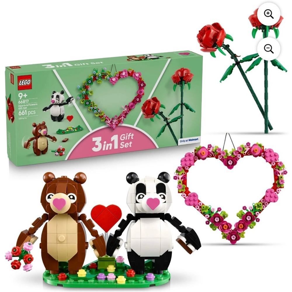 LEGO Hearts and Flowers gift set